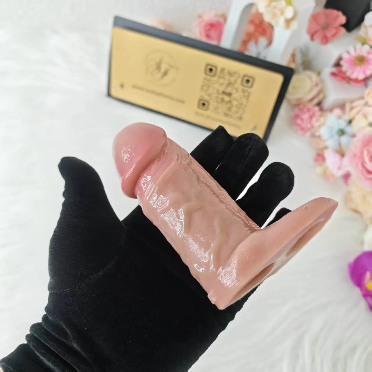 SXXY S8105 Platinum Silicone Simulated Penis Sleeve 2 Colors