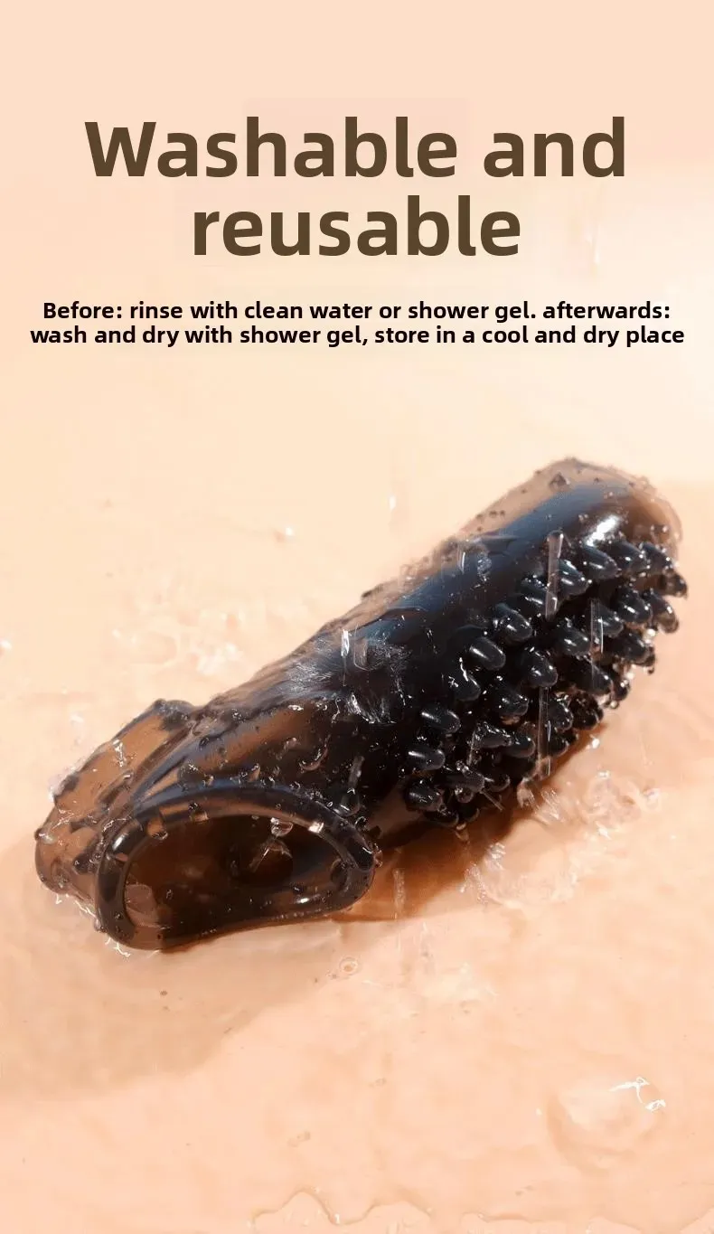 Wolf Tooth Transparent Triple lock stems Penis Sleeve
