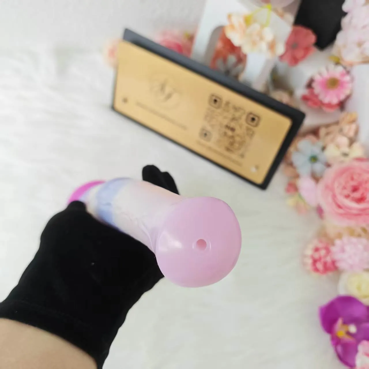 YOCY Ejaculatable Fantasy Transparent Gradient Horse Dildo