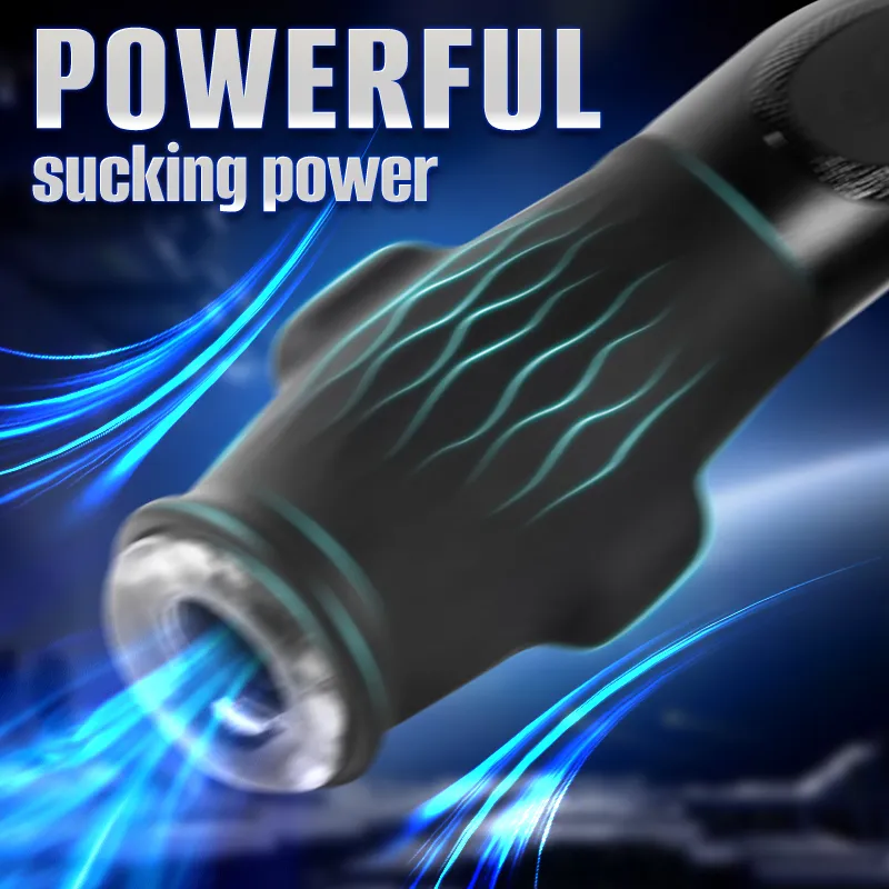 10 Vibrations 5 Suctions Male Masturbator Detachable