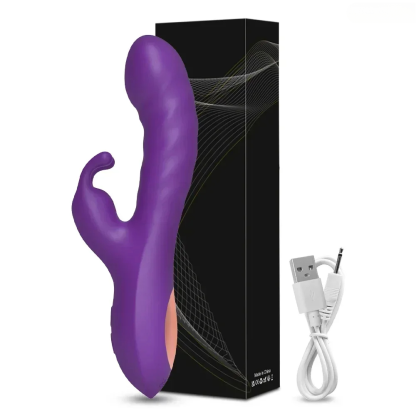 缺主图เครื่องนวดหลายฟังก์ชัน มอเตอร์คู่ ใช้งานได้ 2 แบบ 10 ระดับความสั่น ออกแบบสมจริง|TLUDA