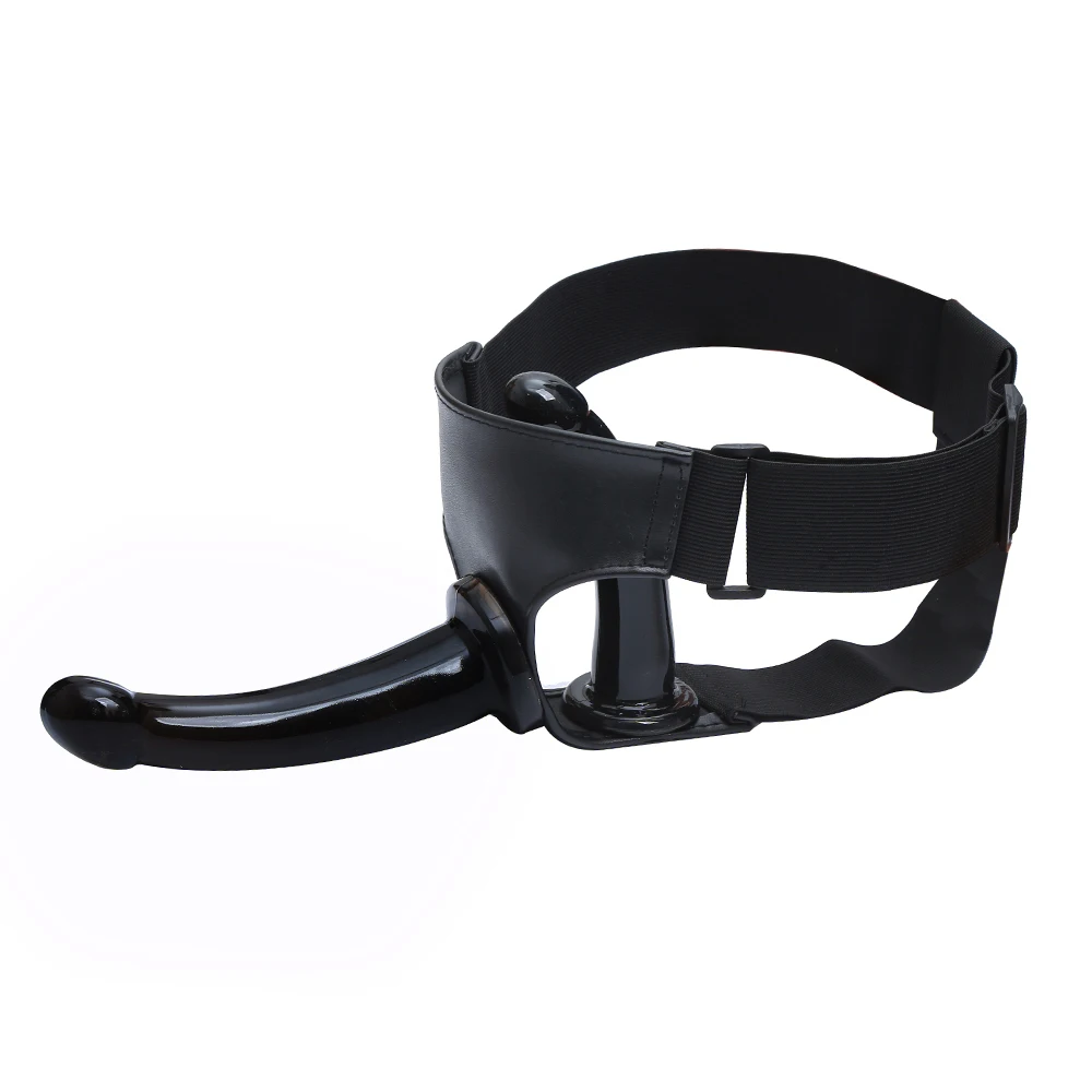 缺主图เซ็กส์ทอยสวมใส่ เลสเบี้ยน วัสดุซิลิโคน ปรับความตึงได้ ออกแบบสองหัว