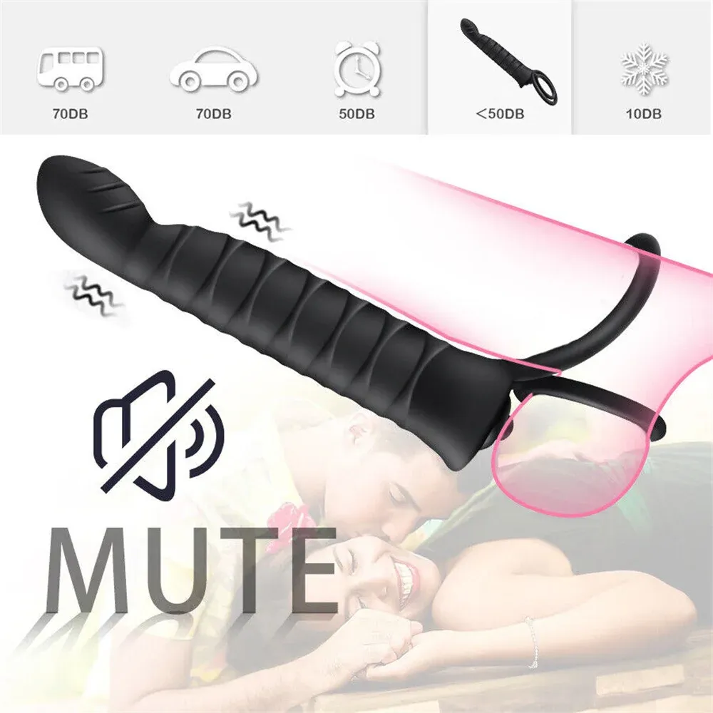 10 Modes Wearable Vibrating Cock Ring Multi-Point Touch