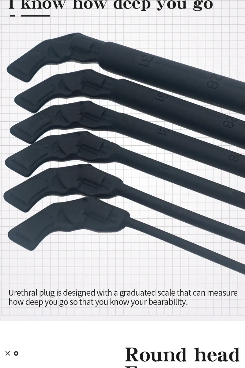Silicone Urethral Catheter Dilator Sounding with Scale