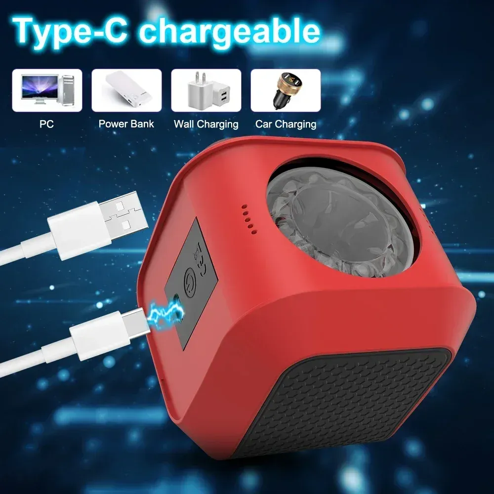 7 Thrusting + 7 Rotation Male Masturbator Speaker Shape