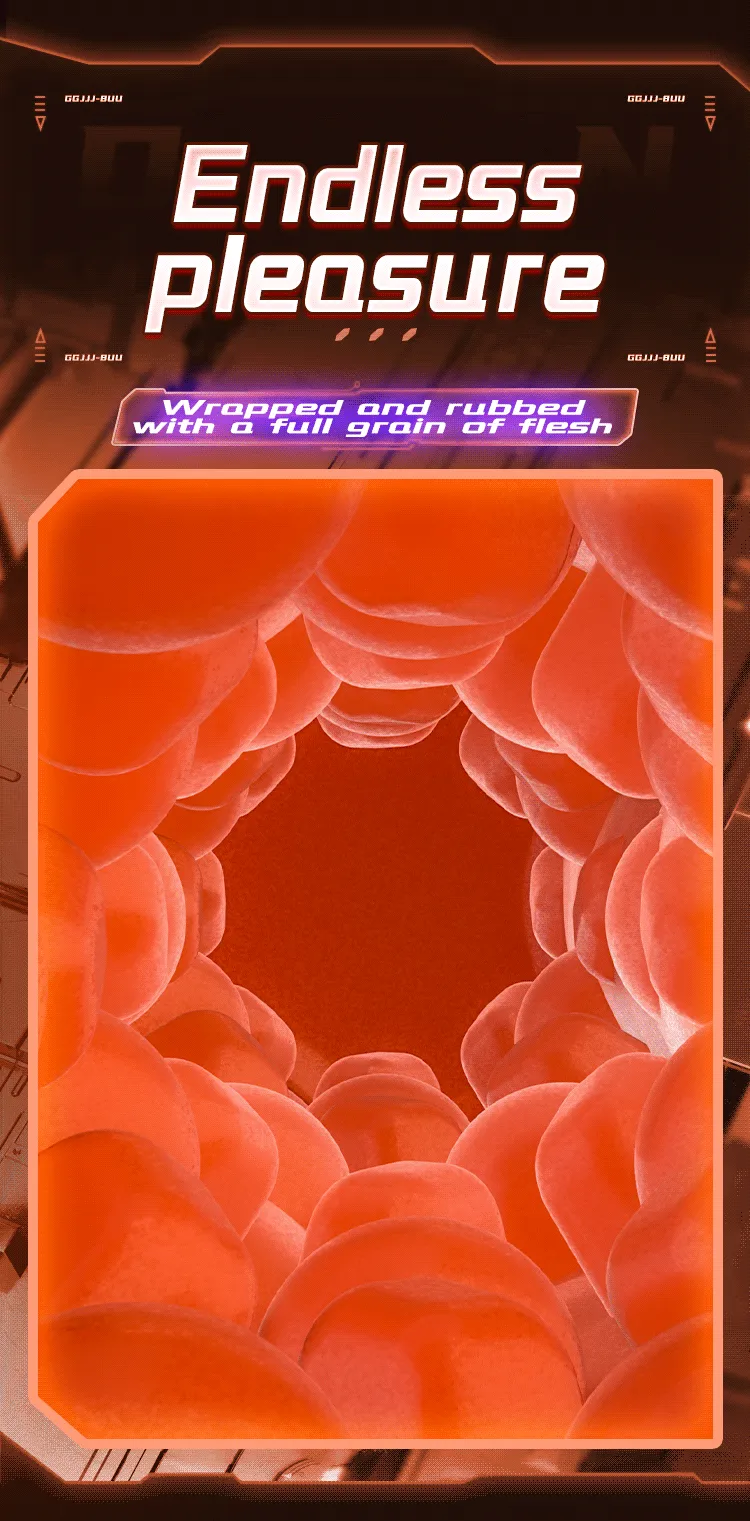 3 Speeds + 7 Frequencies Male Masturbator Dual-Button Control
