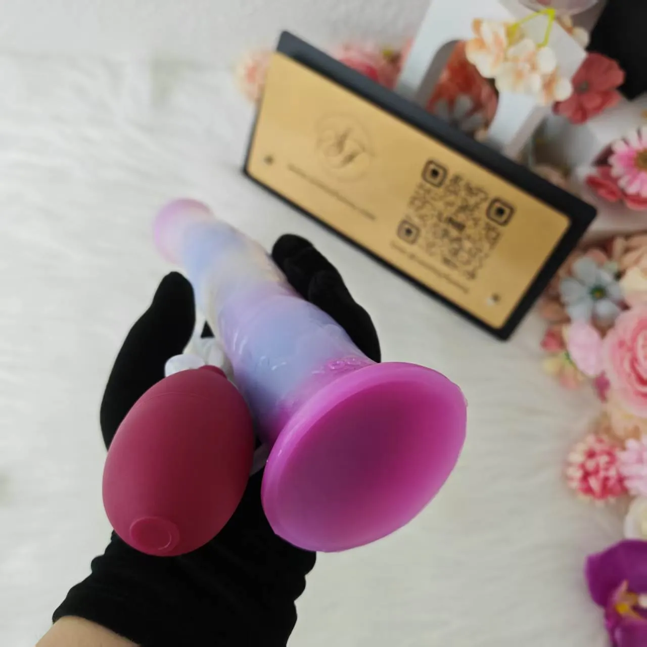 YOCY Ejaculatable Fantasy Transparent Gradient Horse Dildo