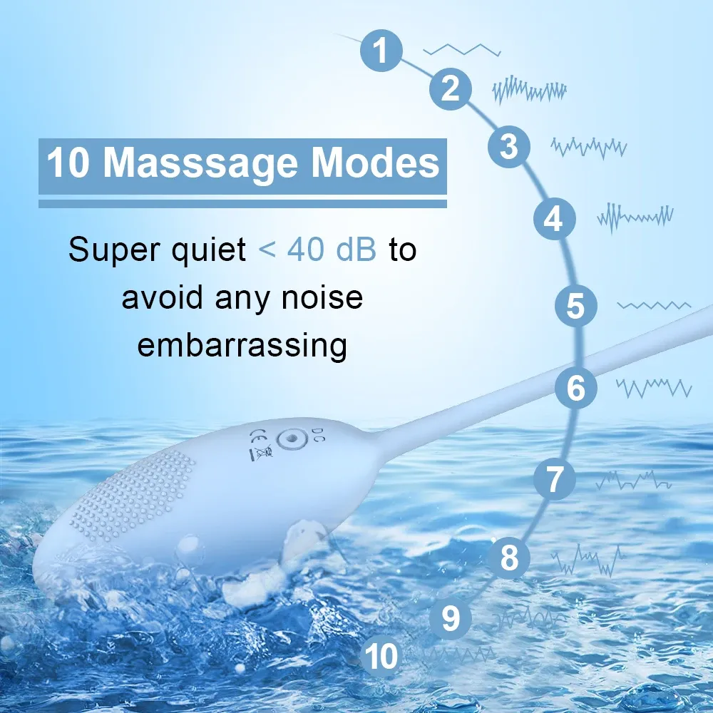 10 Frequencies Remote Control Egg Vibrator 3 Colors