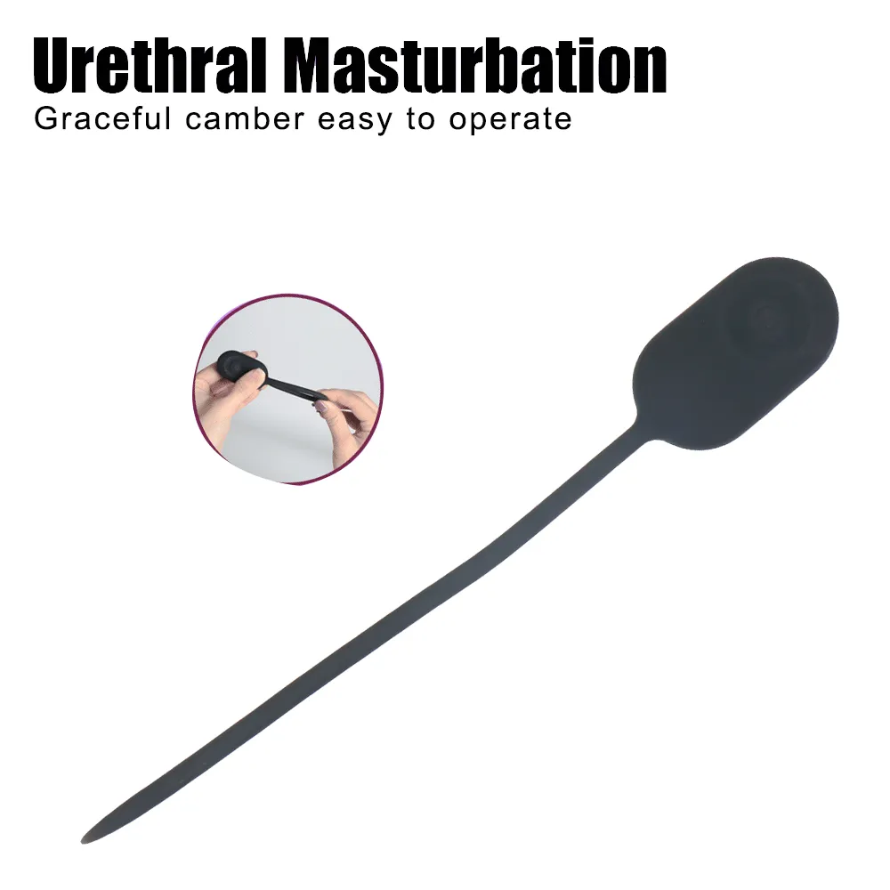 10 Frequencies One-Button Control Silicone Urethral Sound