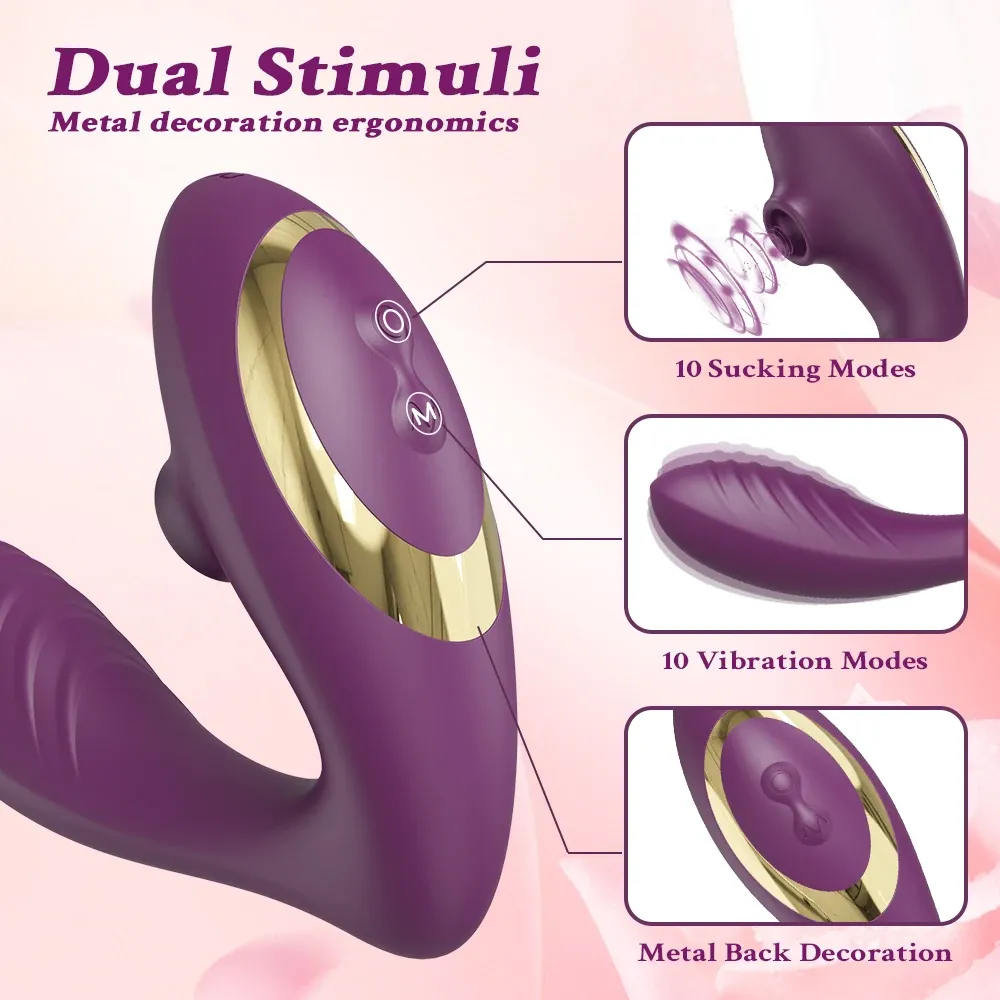 Wearable 10-Frequency Vibrating & Suction Vibrator