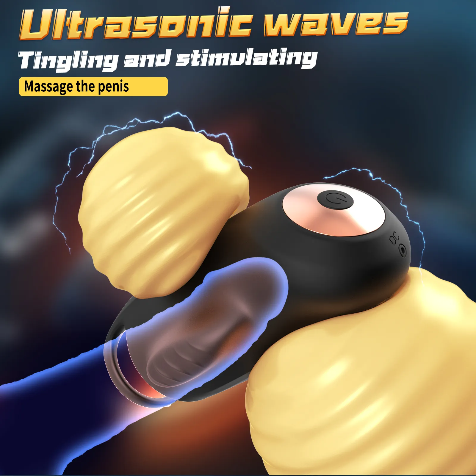9 Vibrating Male Masturbator & Glans Trainer With Cock Ring