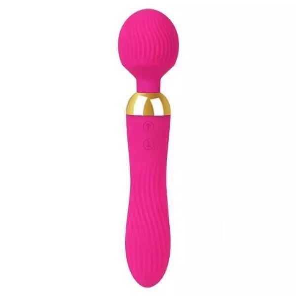 เครื่องนวดAV เครื่องยนต์คู่ ใช้ได้หลายฟังก์ชั่น 10 ระดับความสั่นสะเทือน ออกแบบผิวเกลียว ระบบไร้เสียงรบกวนขั้นสูง-sextoyfunny