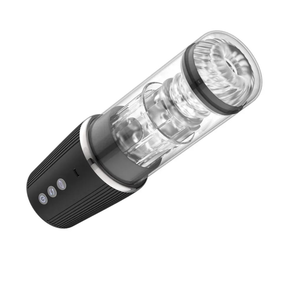 W0363 ถ้วยอัตโนมัติ ชิป AI มอเตอร์พลังสูง สั่น+หมุน+ดูด ช่องทางยาวพิเศษ ถอดแยกได้|IPHISI