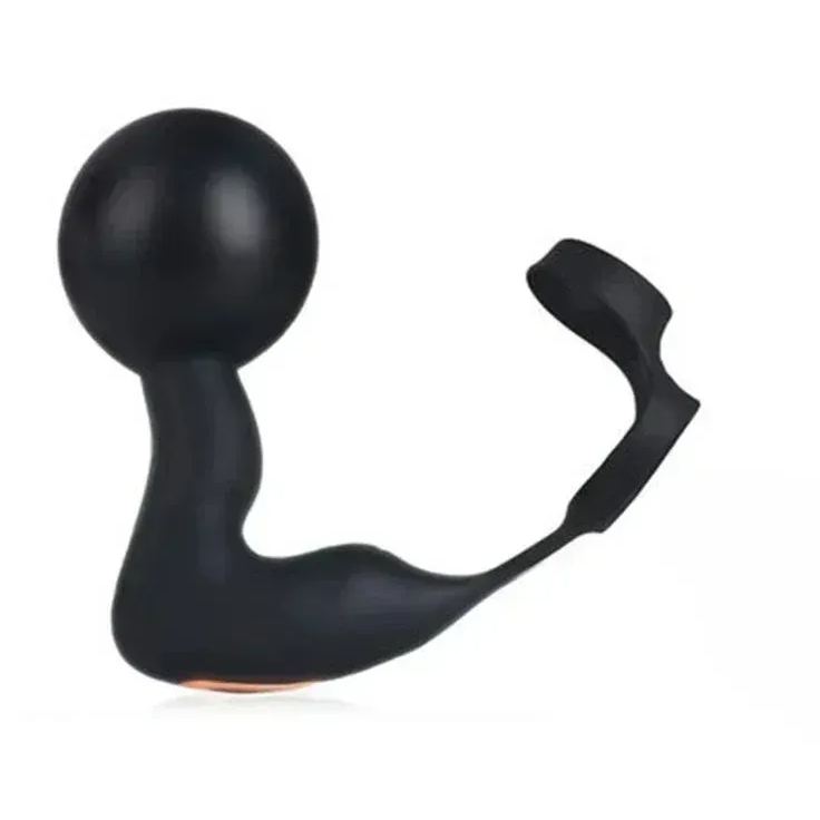 W0219 ต่อมลูกหมากเครื่องนวด ระบบสูบลม 10โหมดความสั่น ดีไซน์วงแหวนคู่ ซิลิโคนยืดหยุ่นสูง|X幻想