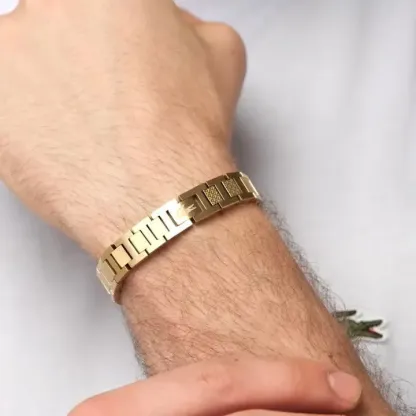 Men’s Luxury Stainless Steel Bracelet – Premium Silver Link Design