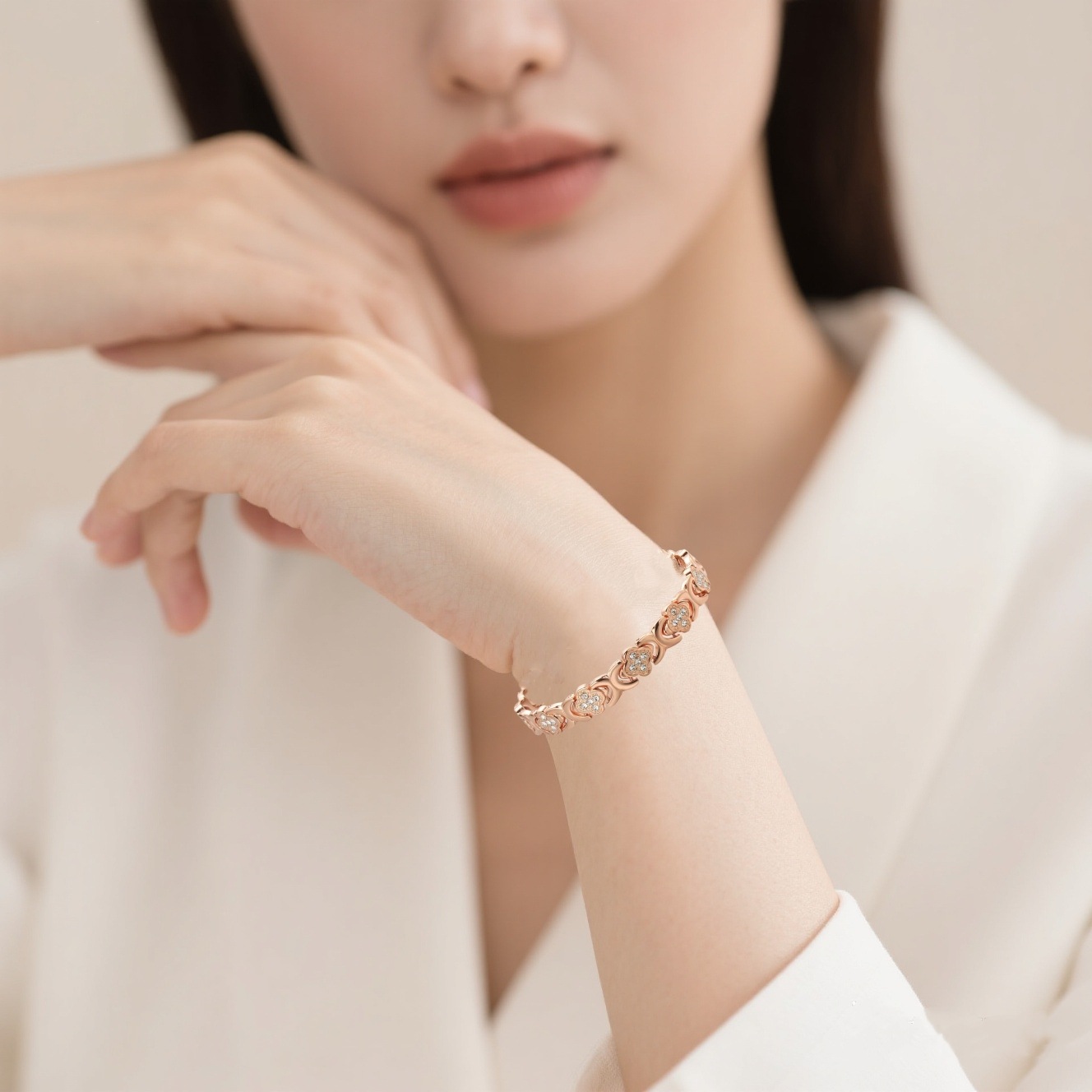 Diystar® Copper Bracelets for Women. Pure Copper Magnetic Bracelet with 3800 Gauss Effective Magnets