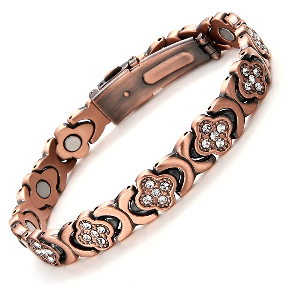 Diystar® Copper Bracelets for Women. Pure Copper Magnetic Bracelet wit