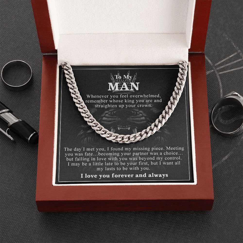 To My Man - Men's 925 Silver Necklace
