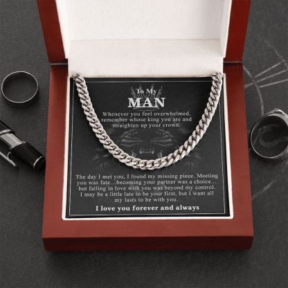 To My Man - Men's 925 Silver Necklace