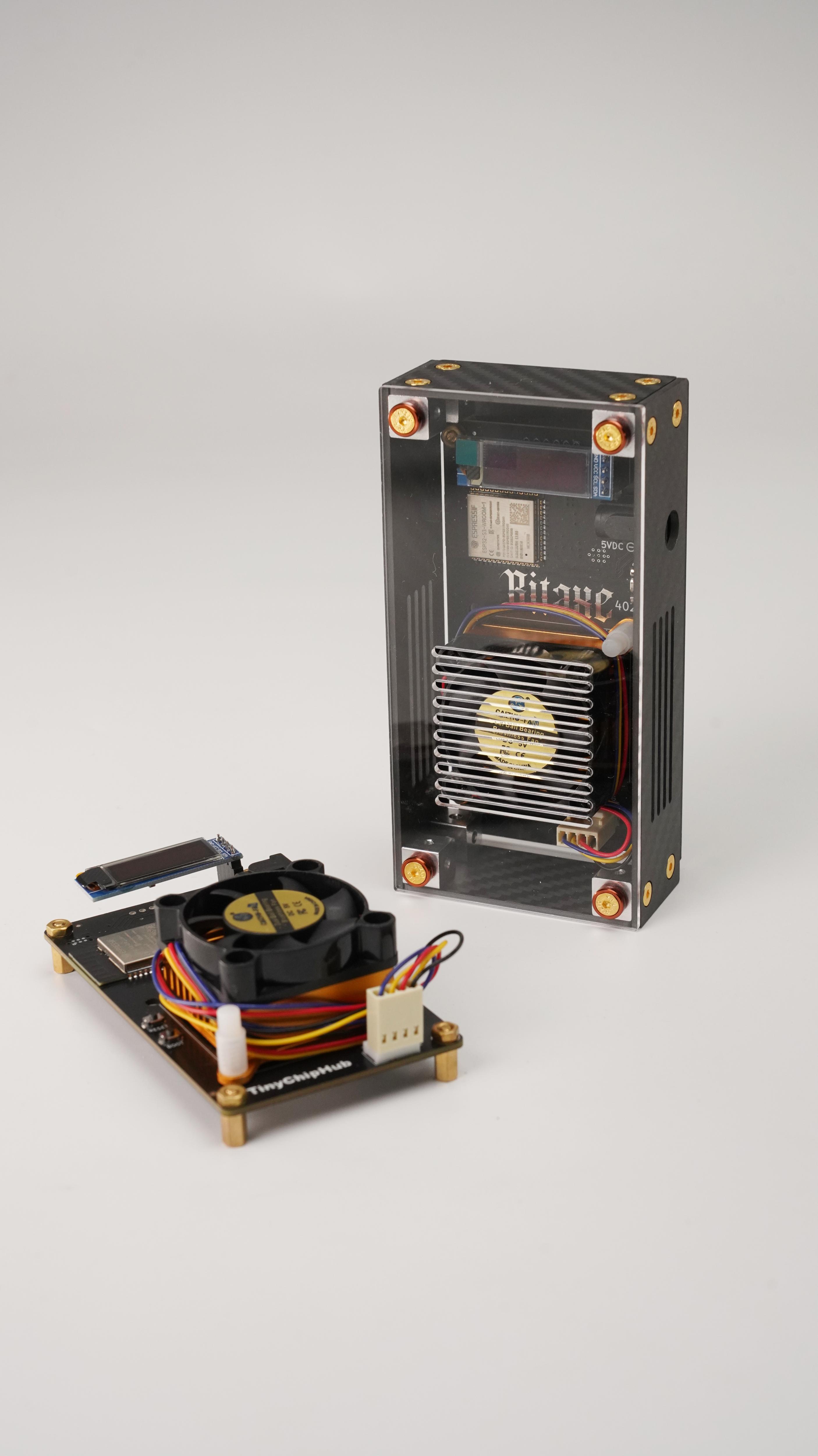 Carbon Fiber Enclosures for Bitaxe 