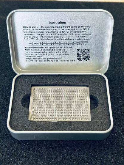Titanium Mnemonic Plate