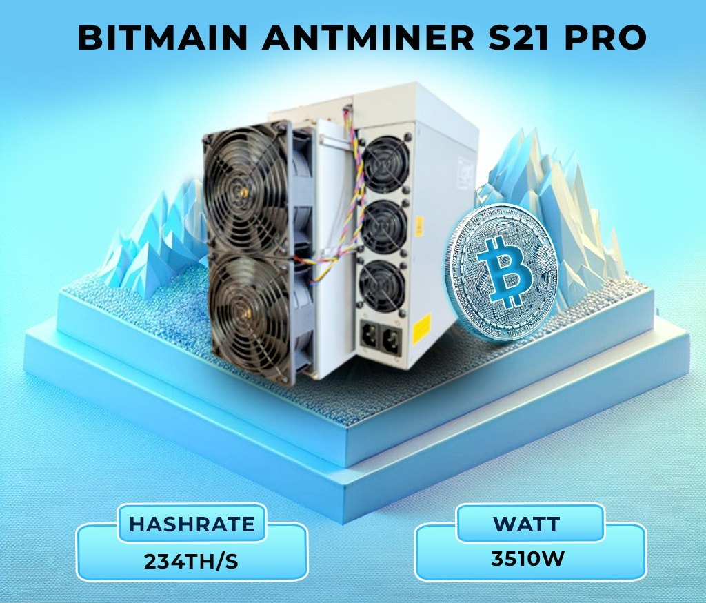 Bitmain Antminer S21 Air-Cooled Bitcoin Miners