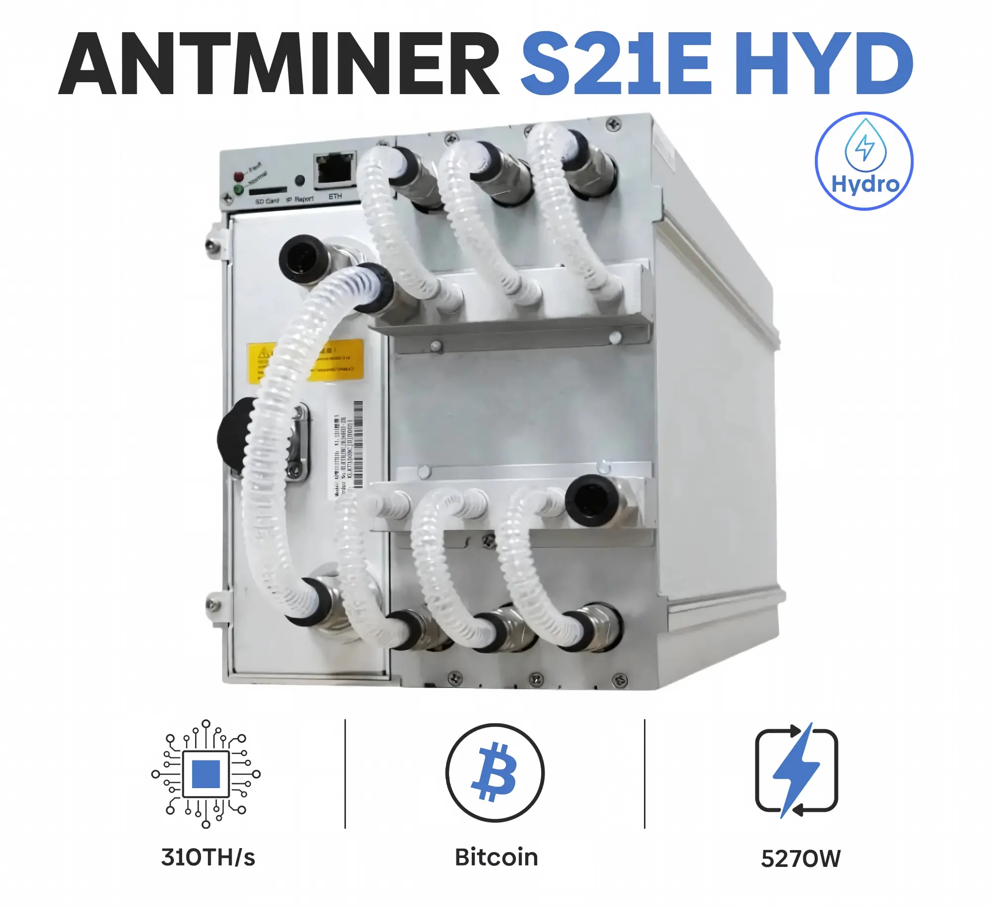 Bitmain Antminer S21 Hydro Bitcoin Miners