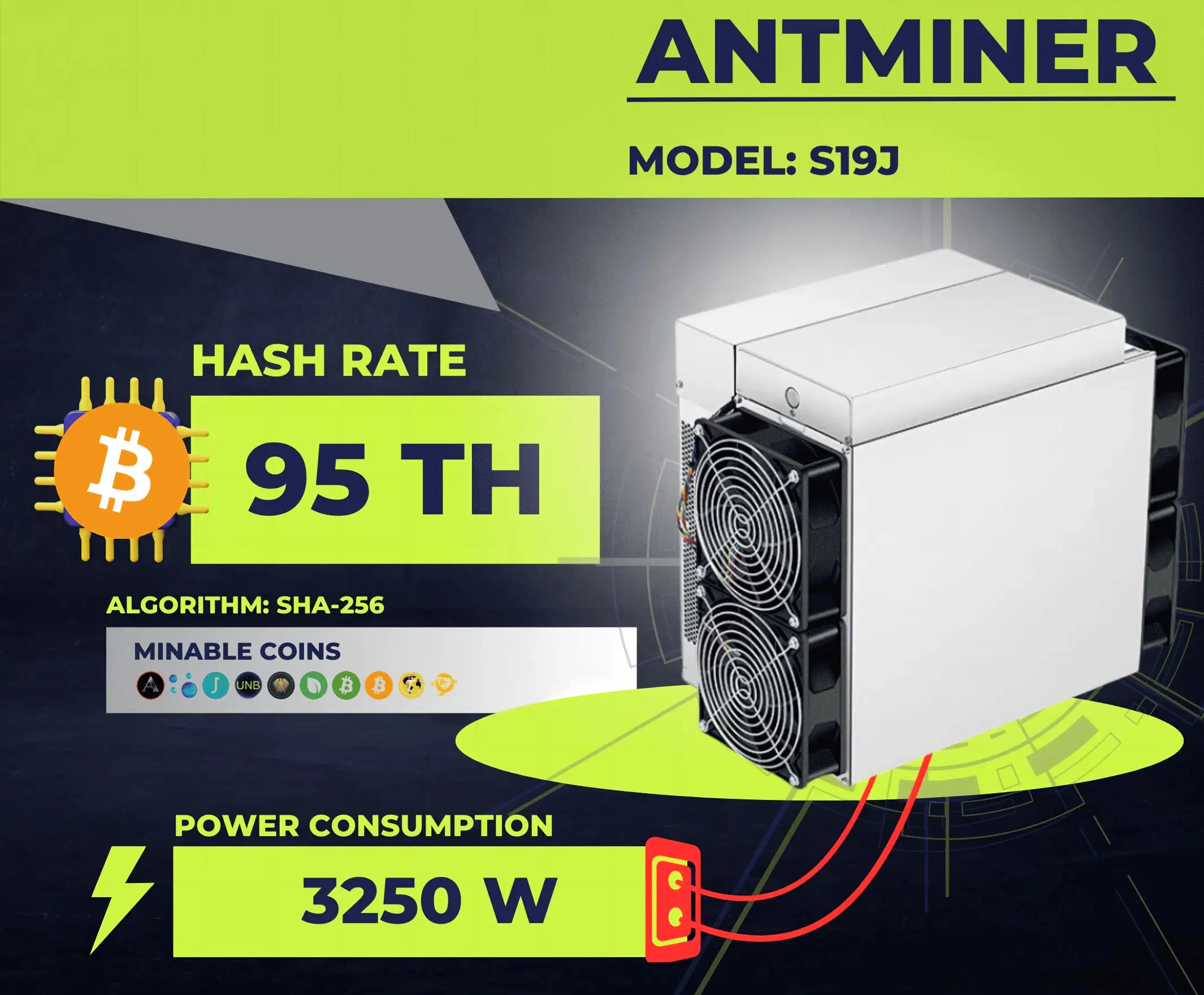 Bitmain Antminer S19 Series Bitcoin Miners