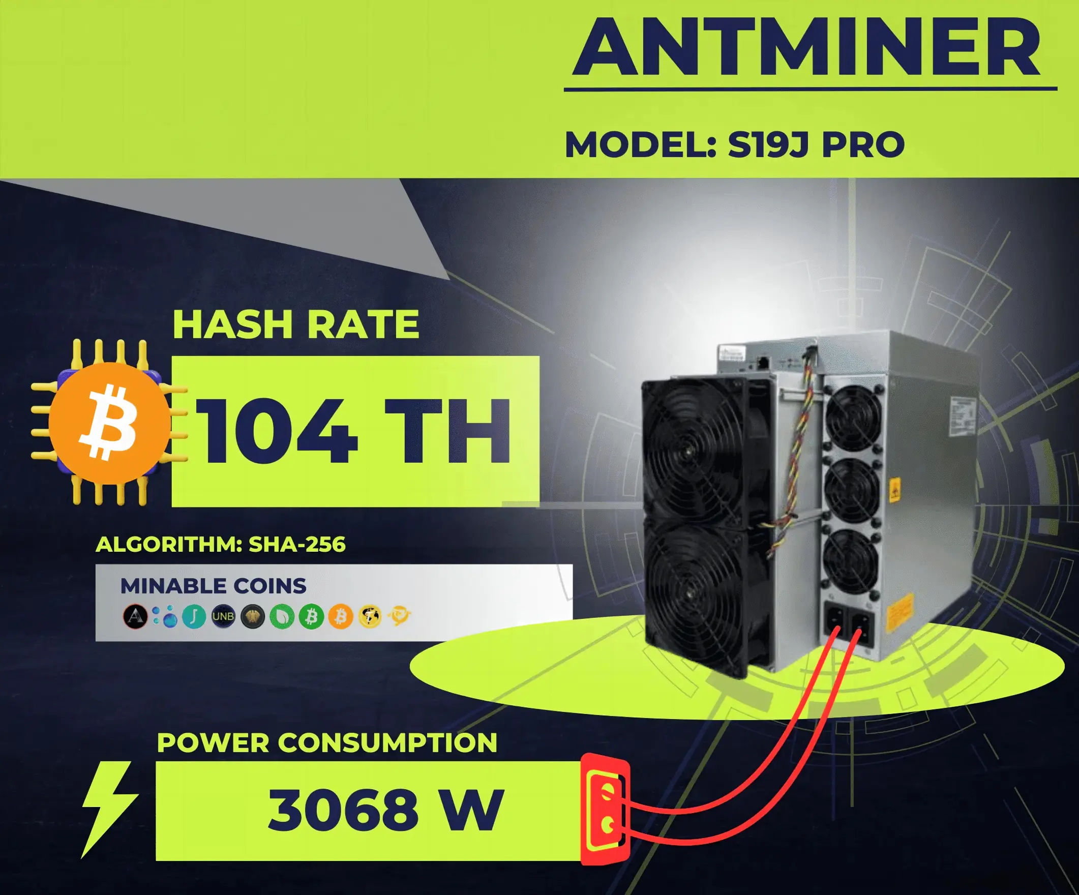 Bitmain Antminer S19 Series Bitcoin Miners