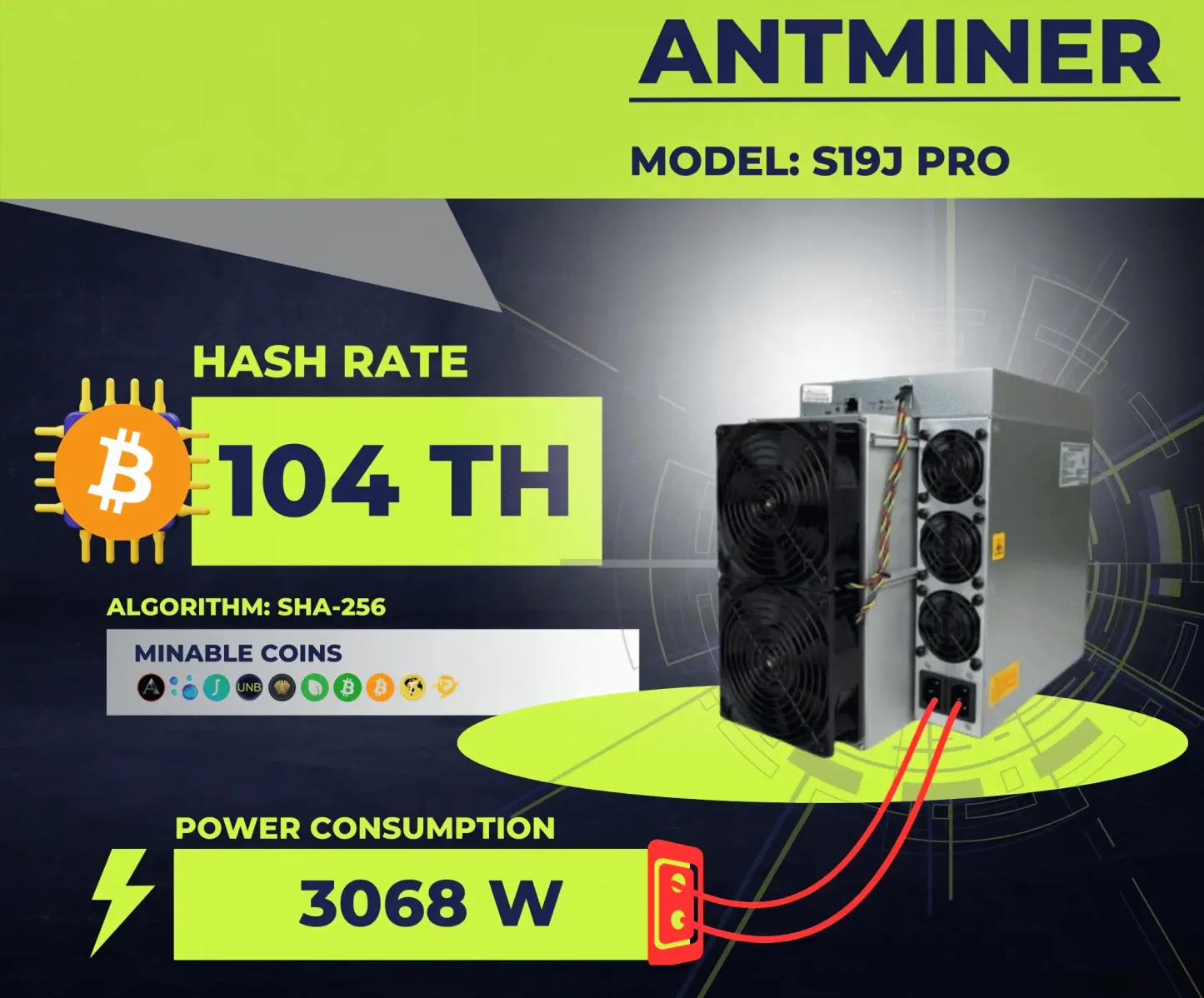 Bitmain Antminer S19 Series Bitcoin Miners