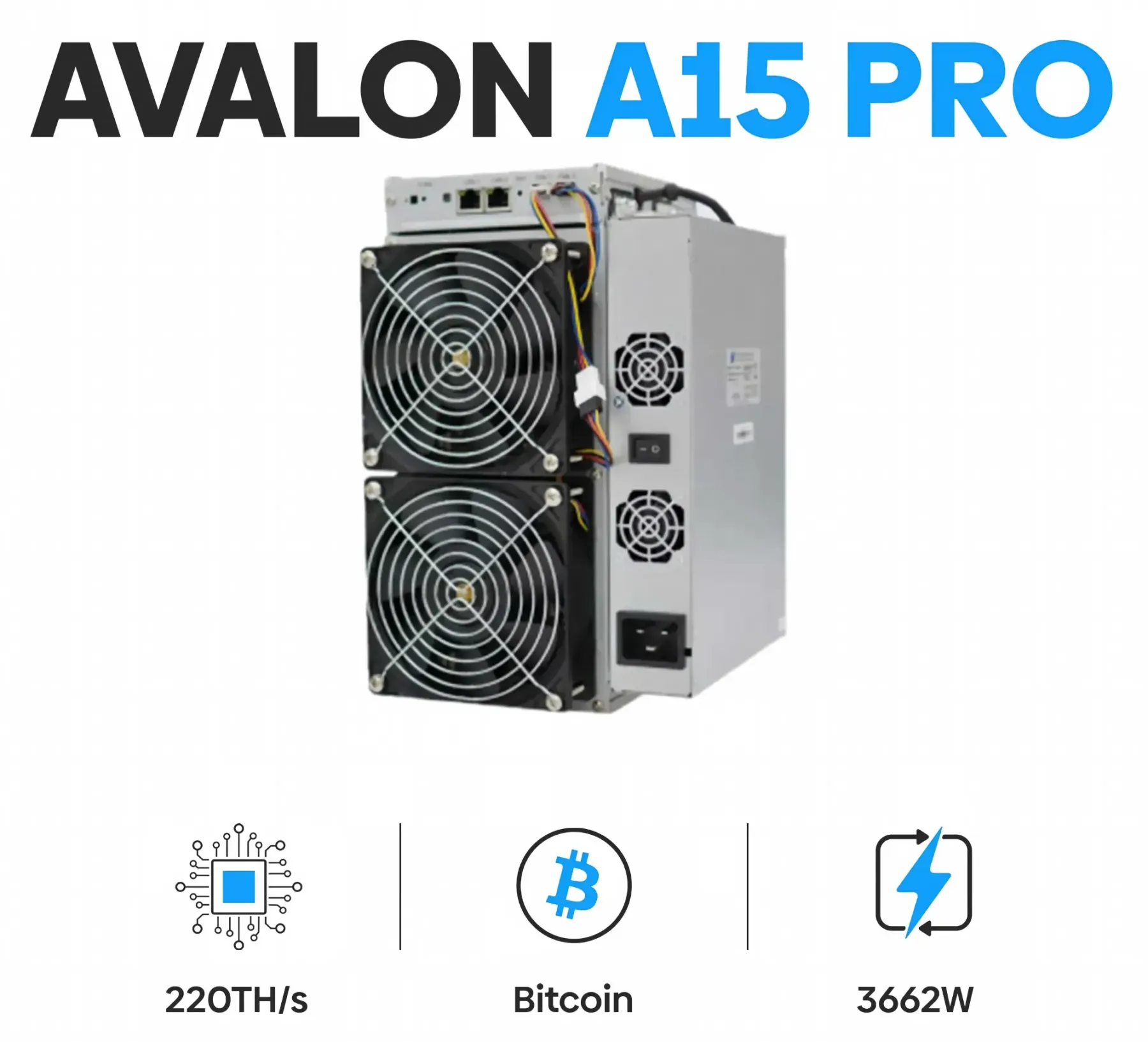 Canaan Avalon A15 Air-Cooled Bitcoin Miners