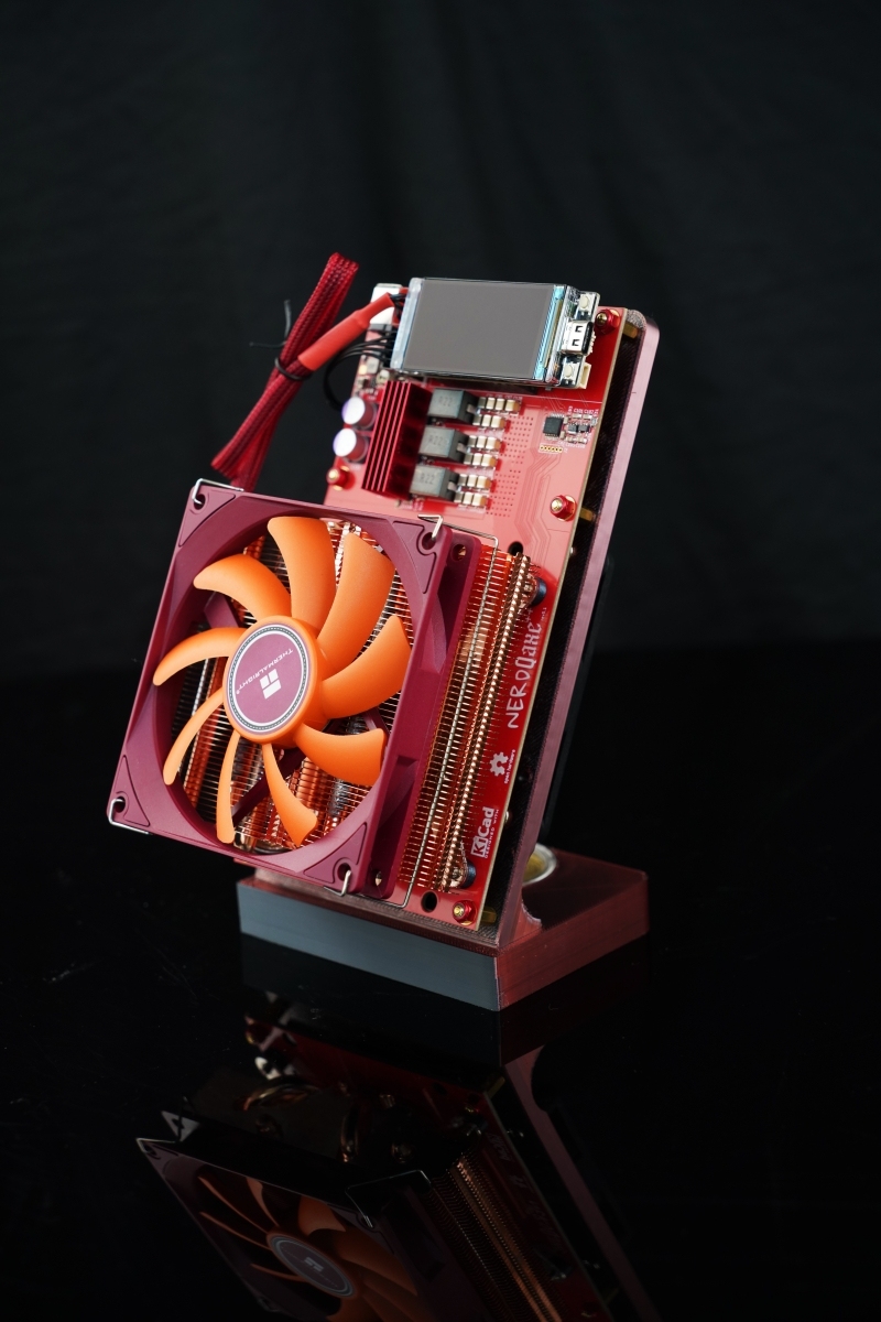 Enhanced NerdQaxe Fan Cooling Stand-TinyChipHub Limited