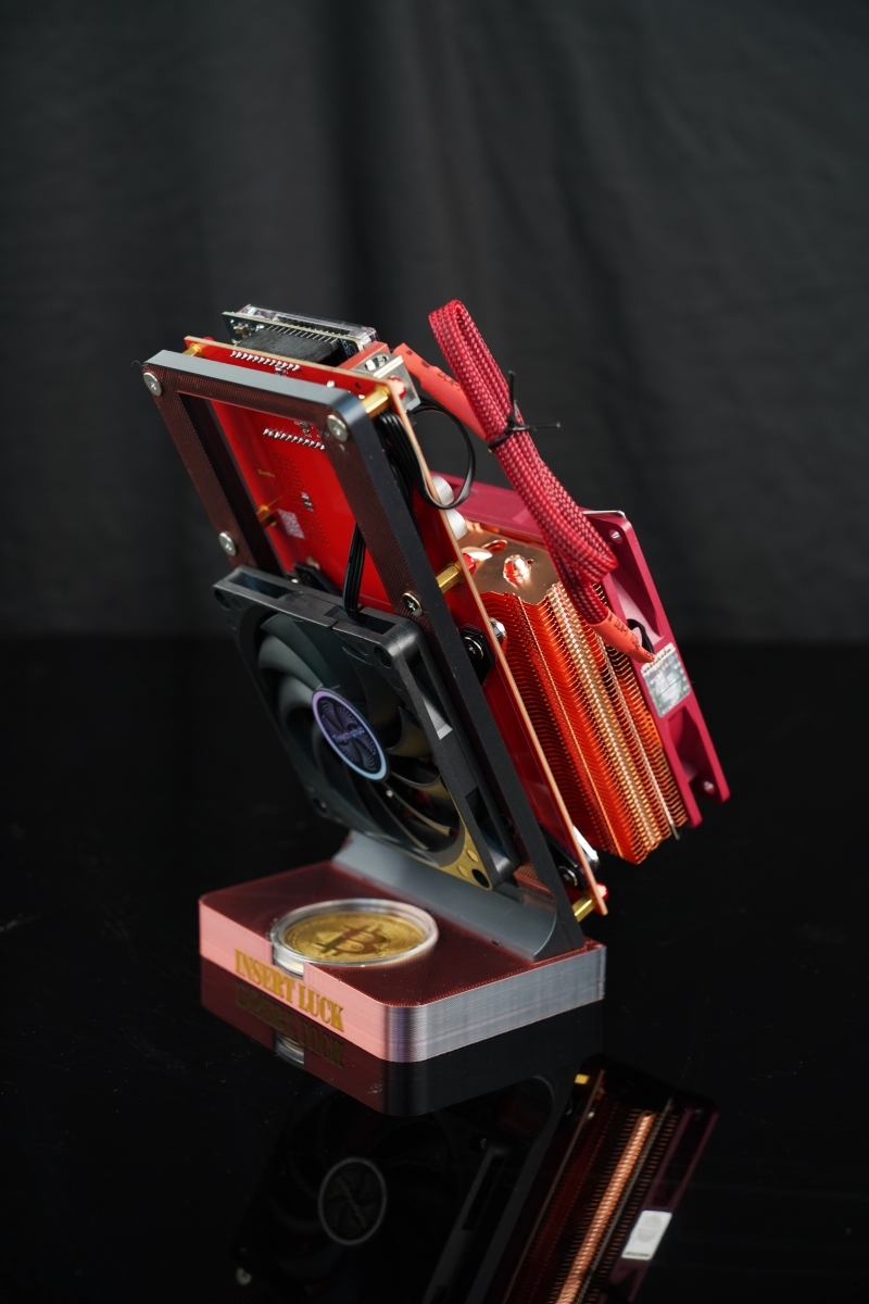 Enhanced NerdQaxe Fan Cooling Stand-TinyChipHub Limited