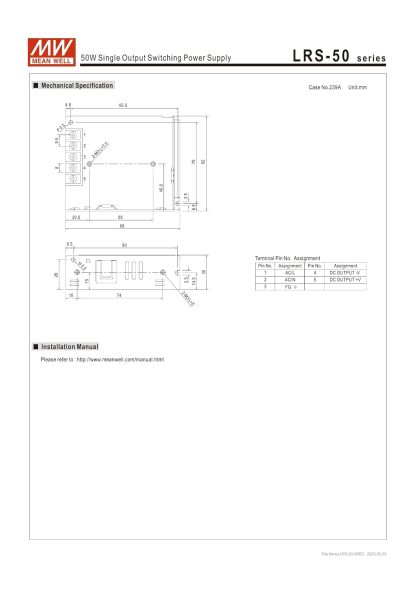 Mean Well LRS Power Supply