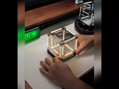 Hypercube Magnetic Levitation Lamp