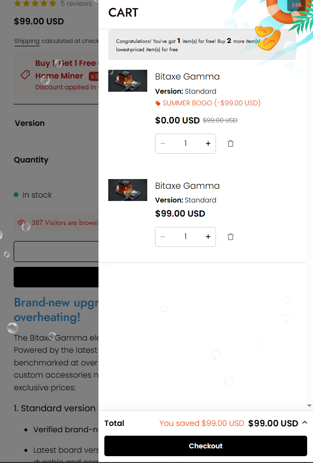 Product image of Bitaxe Gamma