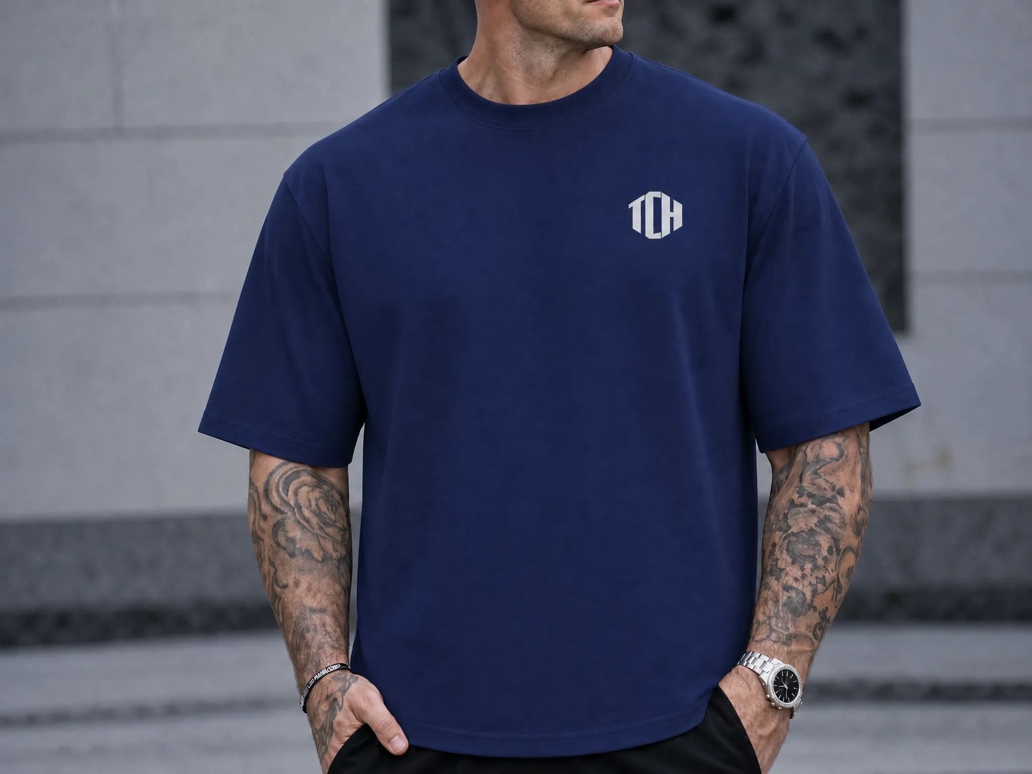  TCH Dark Blue Short T-Shirt