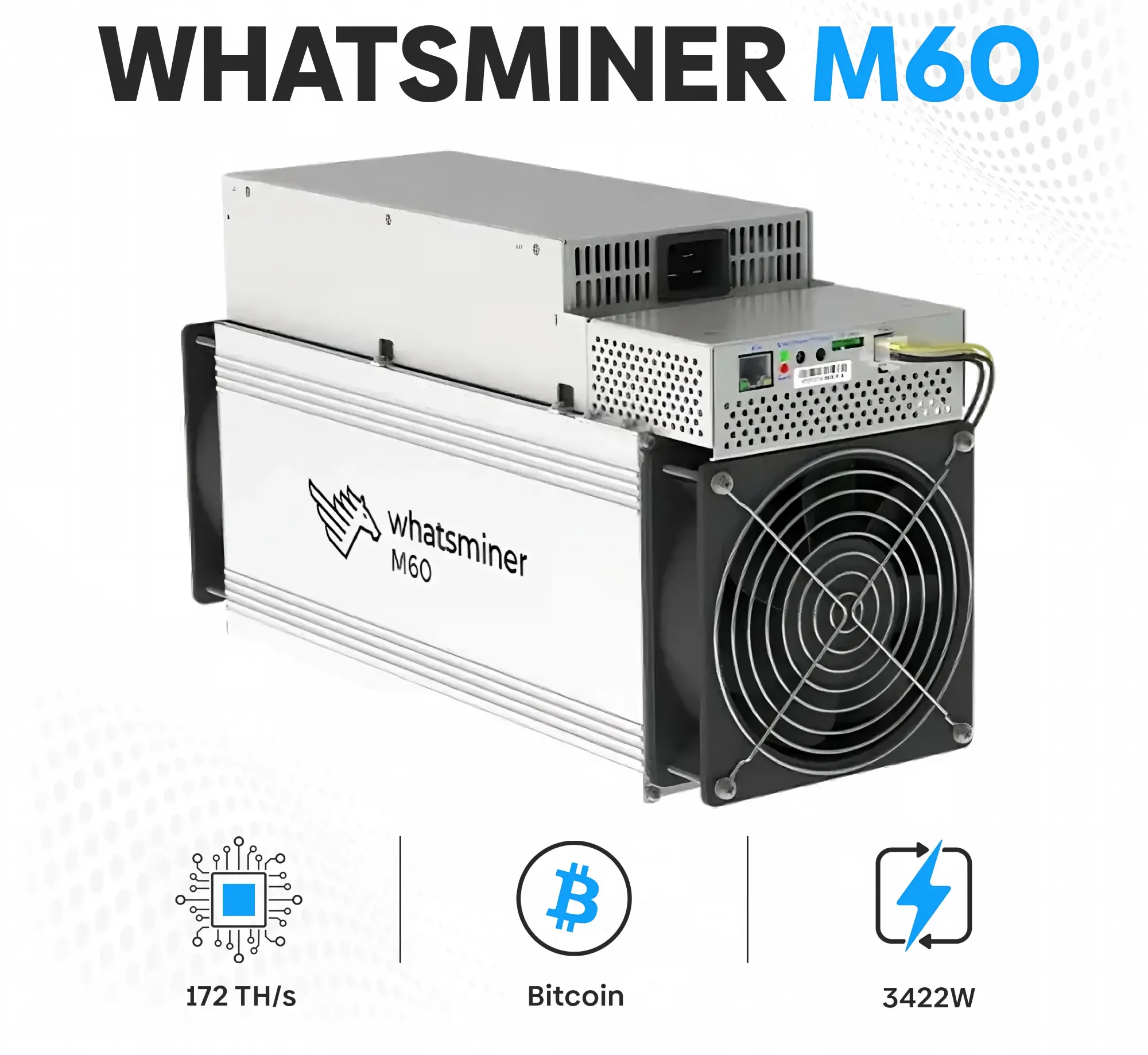 WhatsMiner M60 / M61 Air-Cooled Bitcoin Miners