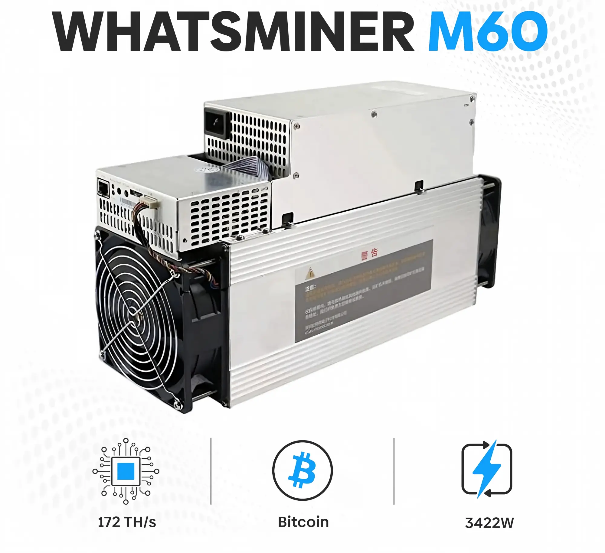 WhatsMiner M60 / M61 Air-Cooled Bitcoin Miners