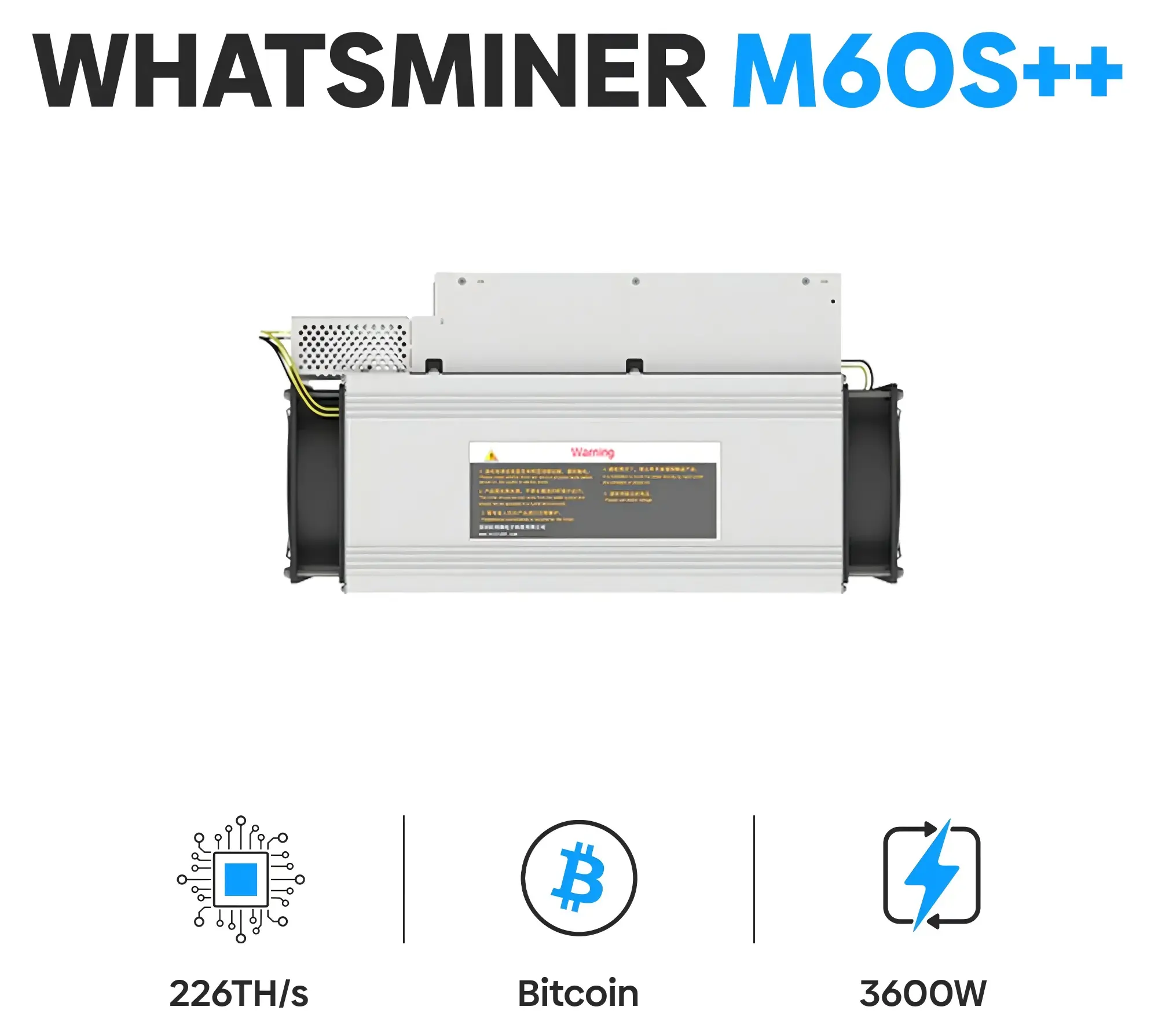 WhatsMiner M60 / M61 Air-Cooled Bitcoin Miners
