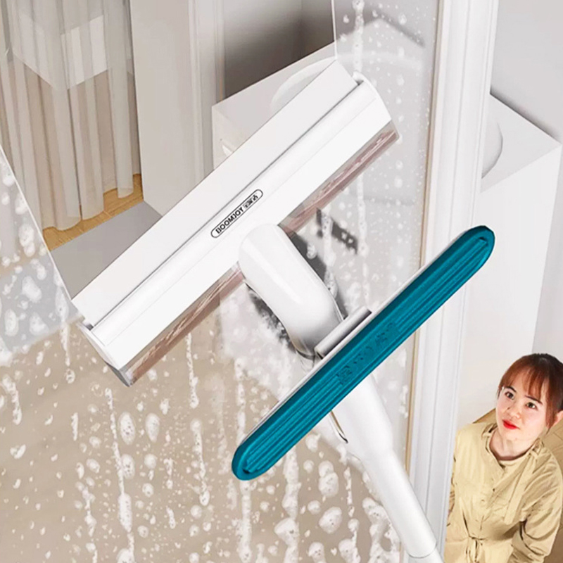 刮擦一體雙面帶噴霧擦窗神器👍擦窗不滴水！自吸髒水 + 伸縮桿 + 噴霧擦窗神器 高處 / 死角一次清