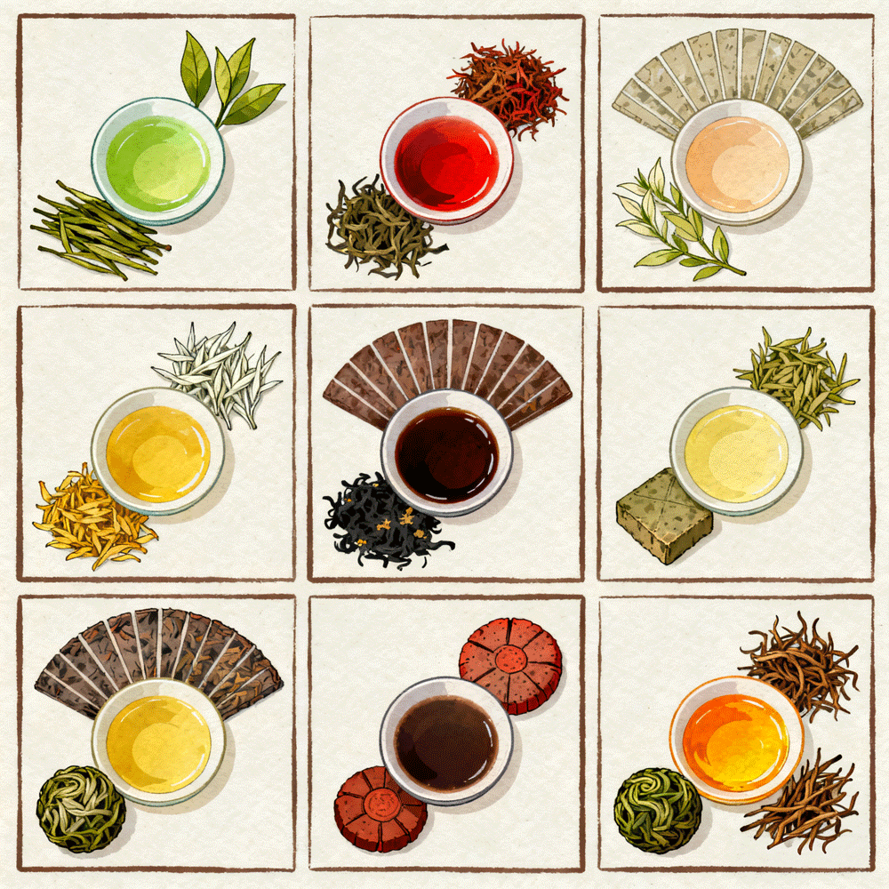 9 Different CHINESE TEA Tasting Set-SS2025NOV1