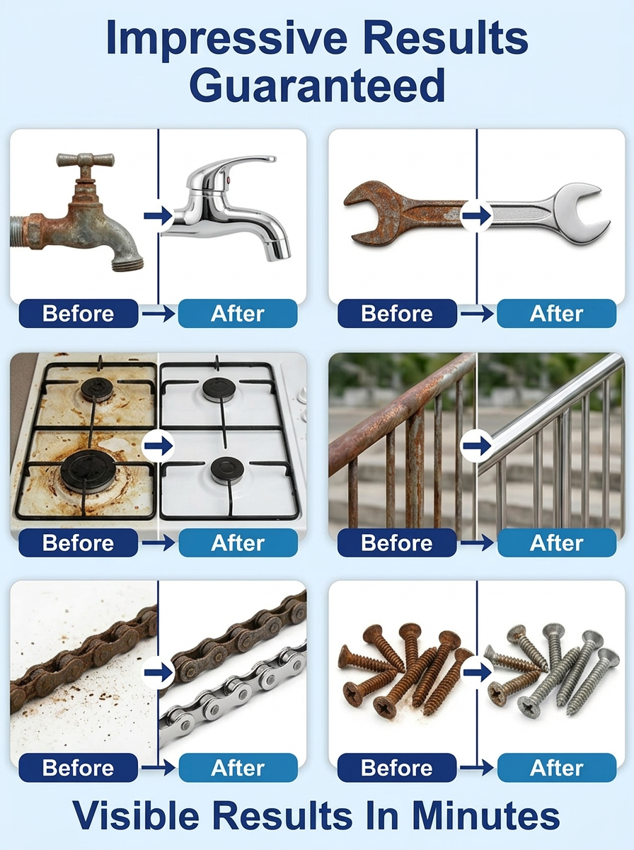 ⚡ <Available Only First 99 Bottles> Premium J-Lab Rust Dissolver, instantly destroys stubborn oxidation with zero scrubbing! ⚡