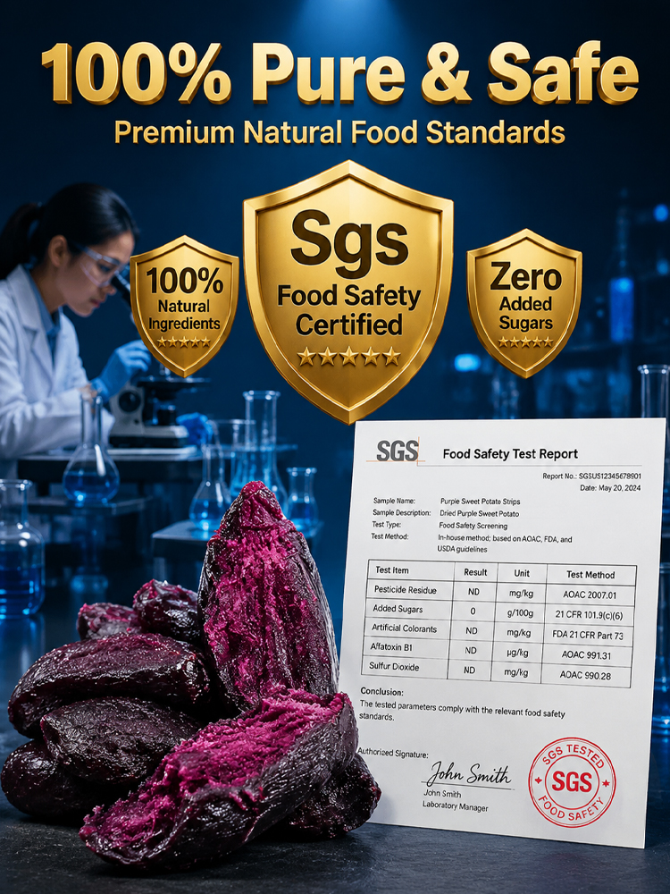 0 Fat Anthocyanin Purple Sweet Potato Snacks