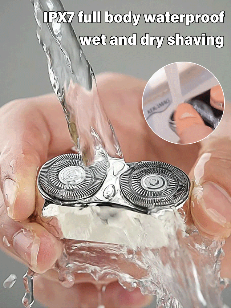 The new mini dual-head electric shaver: Obliterates stubborn stubble in 3 seconds,leaving no corner untouched! ⚡️ Its mini design is perfect for home 🏡, travel ✈️, and the office 💼.