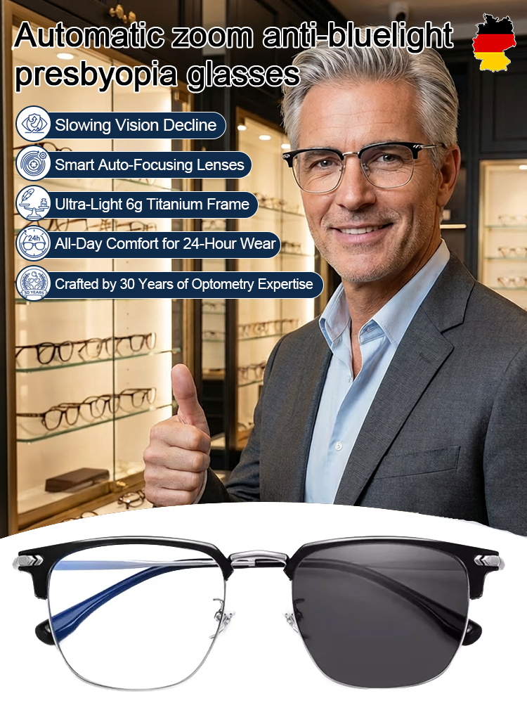 ✨Instant vision upgrade for the price of a few burgers! These high-end German boutique readers feature smart auto-focus and blue-light protection. They adjust to YOU automatically. No prescription needed—ready to wear!✨