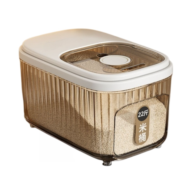 Household multifunctional rice bucket with lid seal