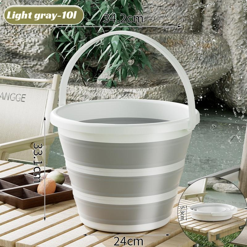 Quasi 10 liter folding bucket two-color folding bucket plastic folding bucket foldable and convenien