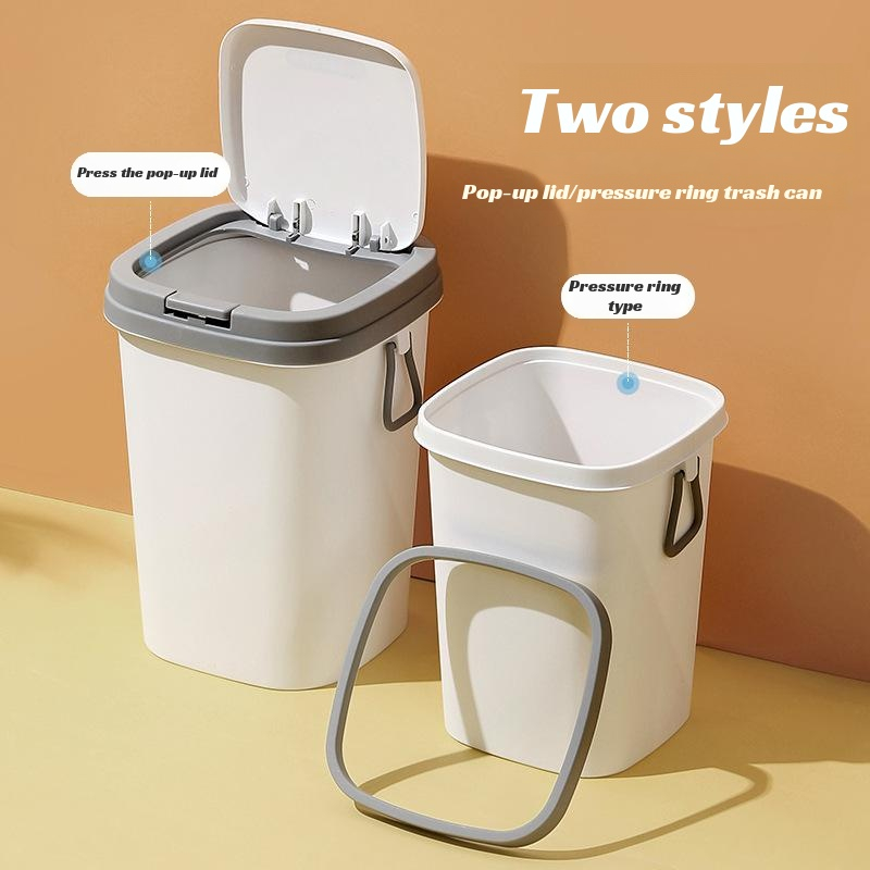 Simple trash can with lid, trash can with lid, household living room, bathroom, toilet, kitchen, pre
