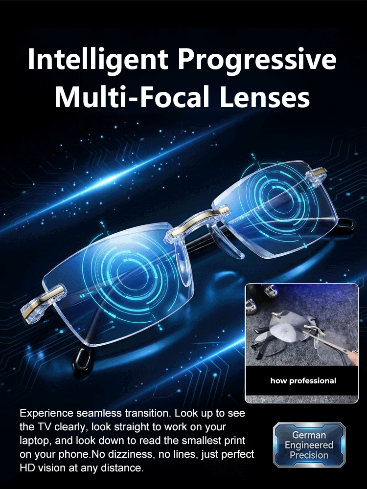 🌟Auto Focus Photochromic Anti-Blue Light Reading Glasses👍